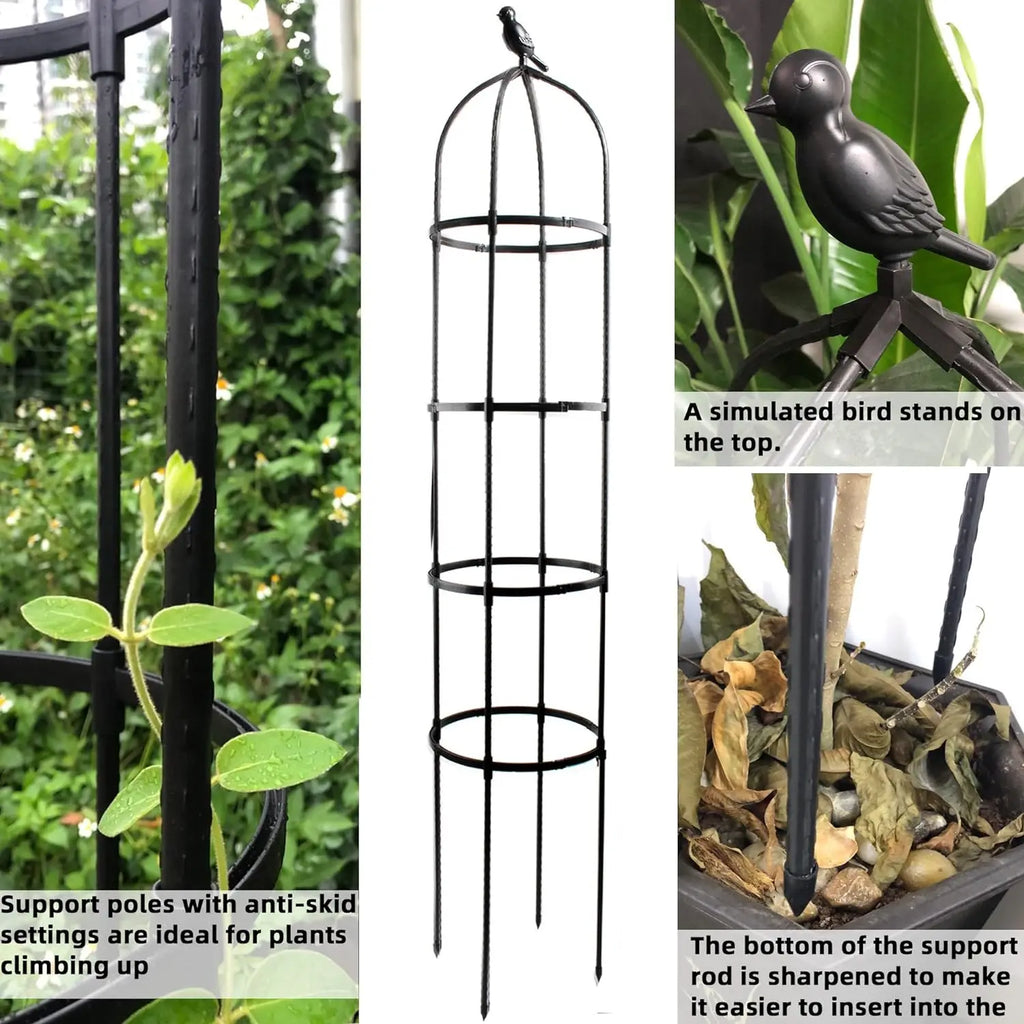 6ft Garden Obelisk Trellis for Climbing Plants-