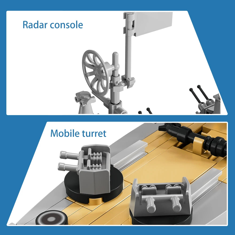 2228PCS USS Missouri battleship building block kit