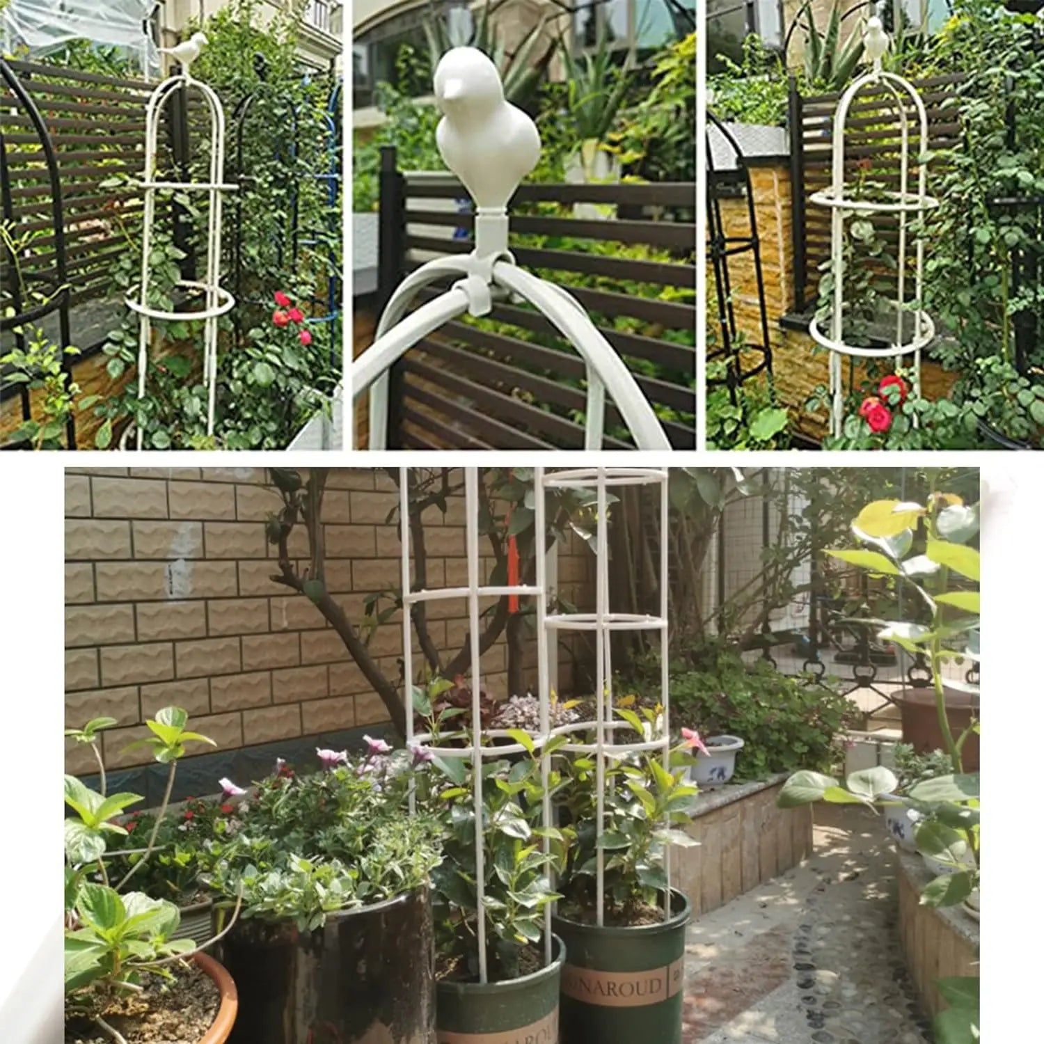 6ft Garden Obelisk Trellis for Climbing Plants-