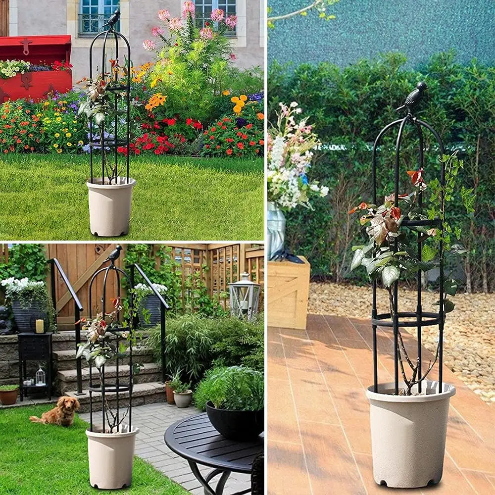 6ft Garden Obelisk Trellis for Climbing Plants-