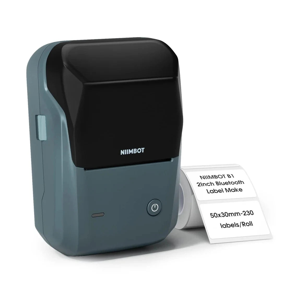 Niimbot B1 Label Maker Bluetooth Portable 2 inch Thermal Label Printer with Large Waterproof Tape for Small Business Office Home