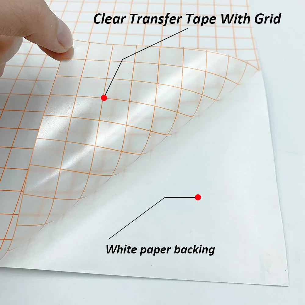 12"x 16FT Mid Tack Adhesive Clear Application Transfer Paper Tape Sign Vinyl decals