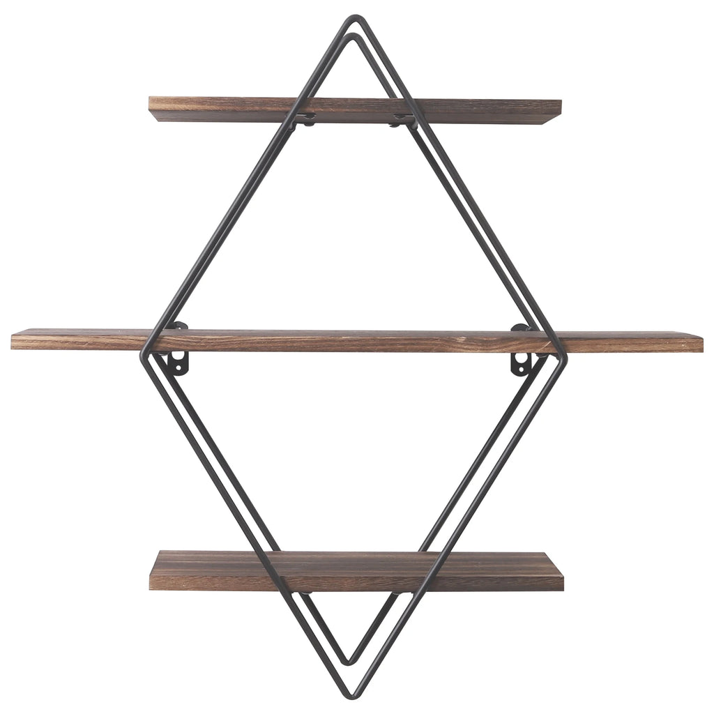 3 Tier  Wood Floating Shelf