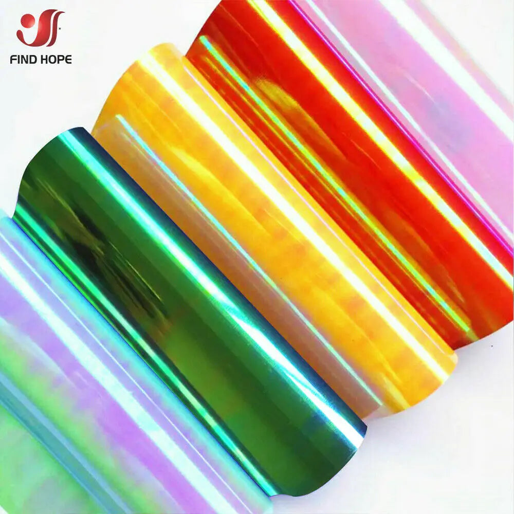 Holographic Heat Transfer Vinyl Iron-on Clothing Film 30*25cm/50cm