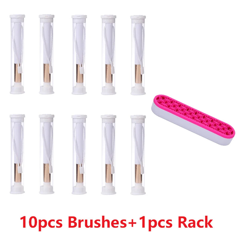10-40pcs Wholesale Mini Blending Brush Set for Blending Ink a Breeze DIY Scrapbooking Cards Painting Small Brushes Hand Tools