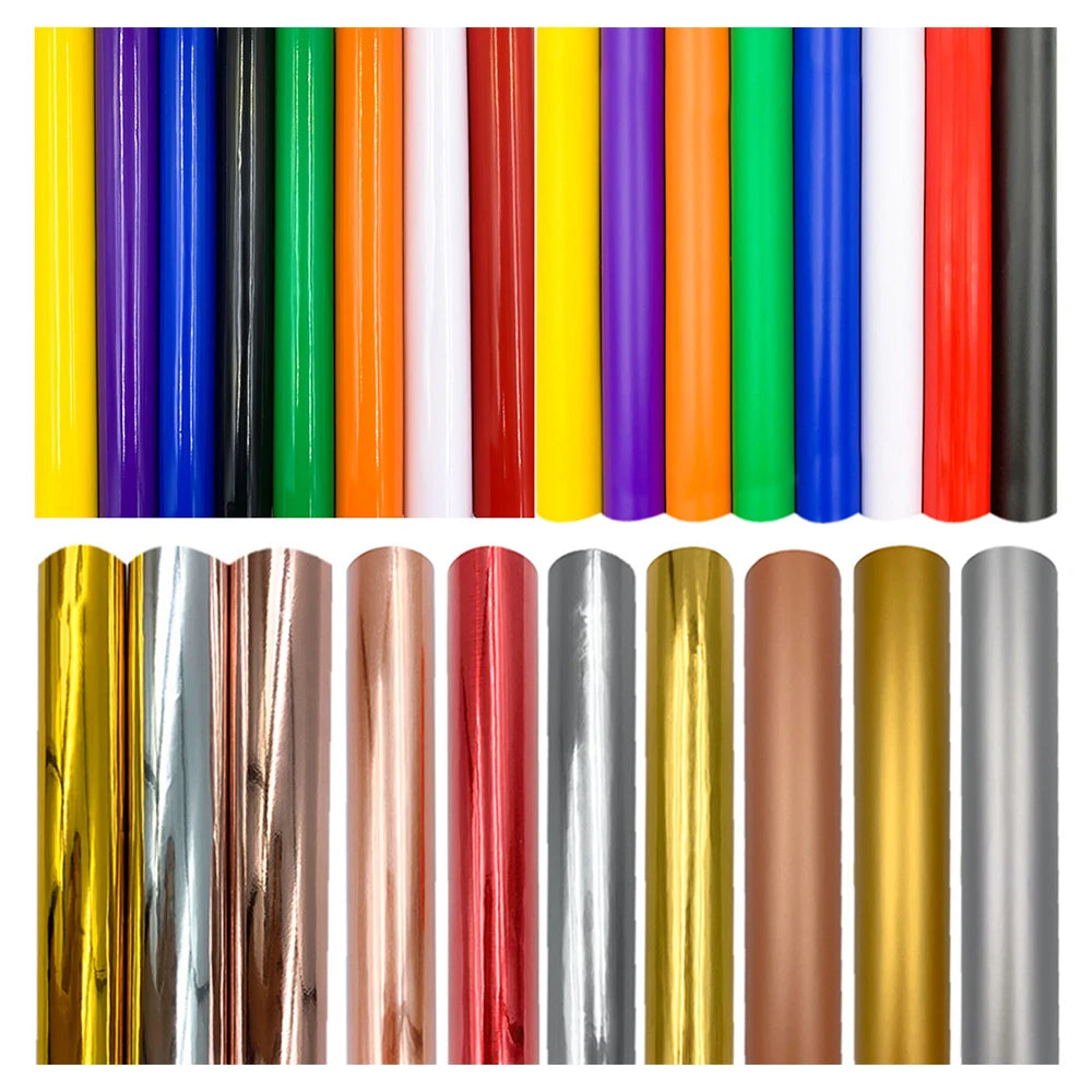 Permanent Adhesive Vinyl Matte Metal Colors Vinyl Sheets