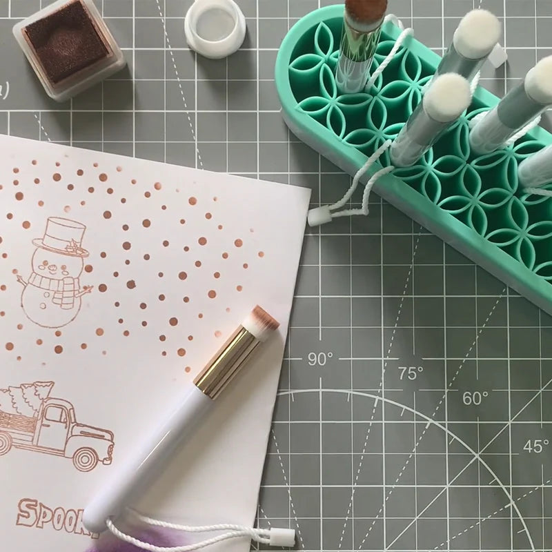 10-40pcs Wholesale Mini Blending Brush Set for Blending Ink a Breeze DIY Scrapbooking Cards Painting Small Brushes Hand Tools