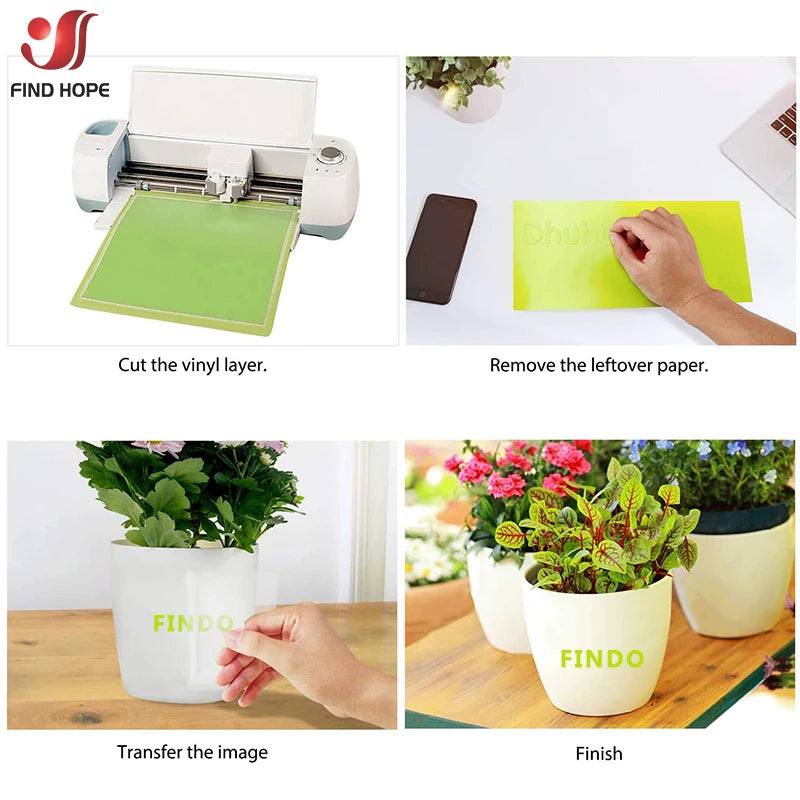 Permanent Adhesive Vinyl Sheet 7 Assorted Colors