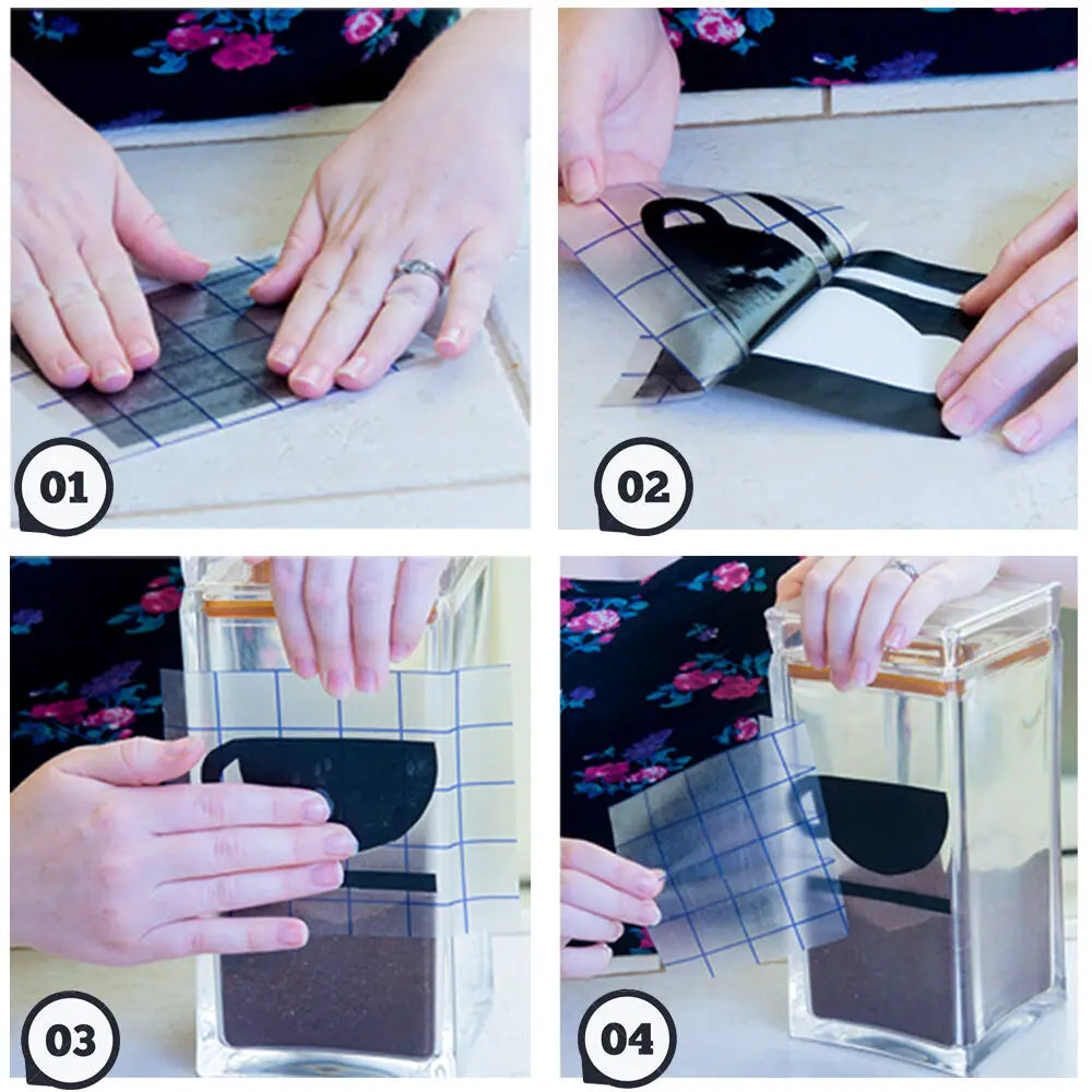 12"x 16FT Mid Tack Adhesive Clear Application Transfer Paper Tape Sign Vinyl decals