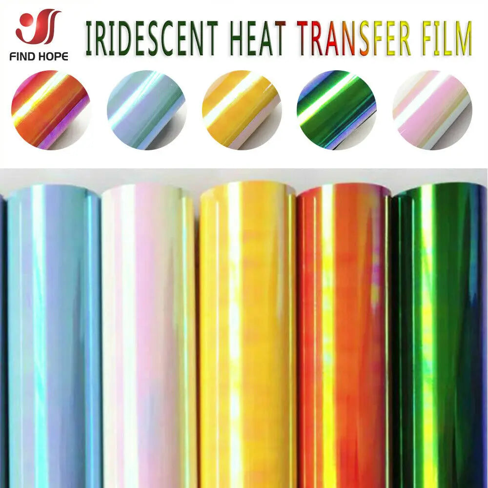 Holographic Heat Transfer Vinyl Iron-on Clothing Film 30*25cm/50cm