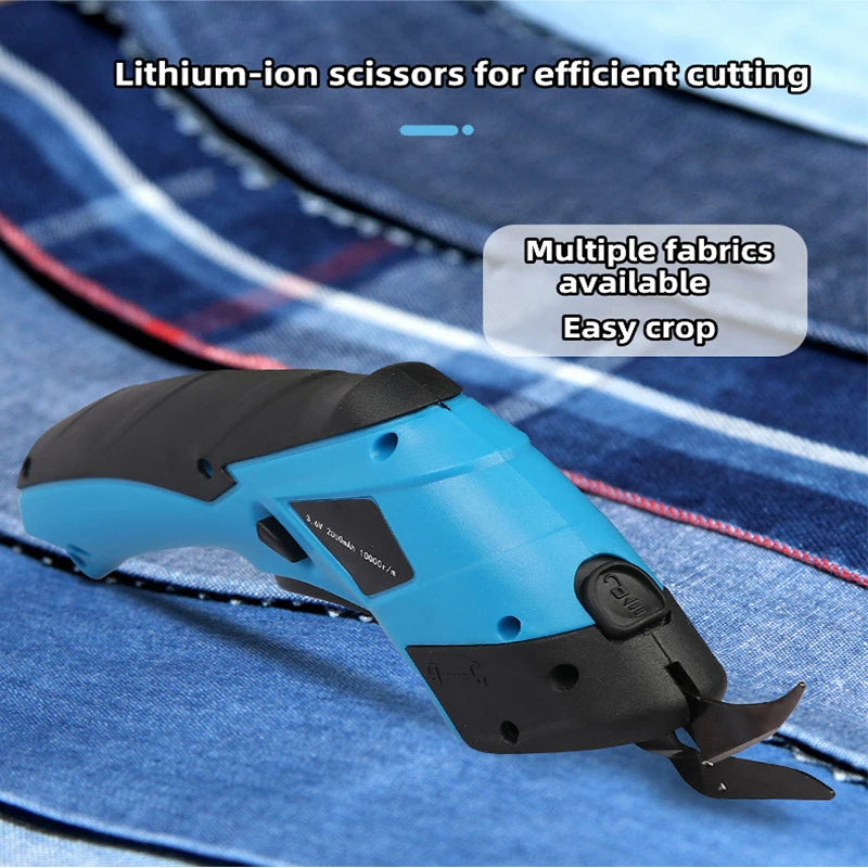 Upgrade Electric Scissors Fabric Cutting Machine USB Lithium Rechargeable Leather Sewing Tailor Scissors Portable Hand Tools
