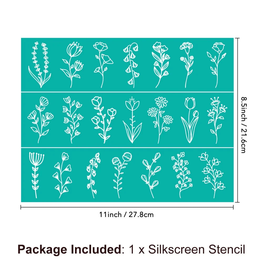 Silkscreen Stencil Reusable Self-Adhesive Silk Screen Printing Silk