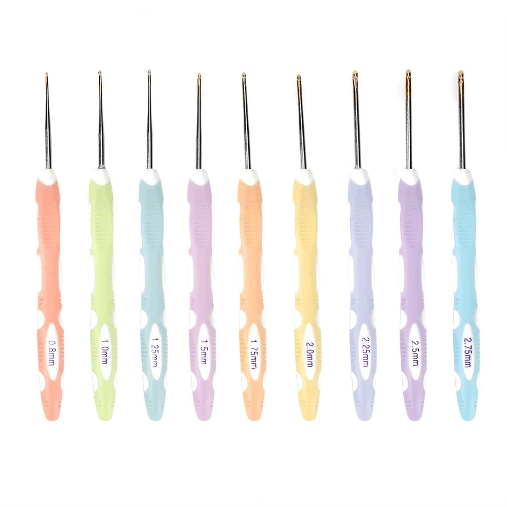 Aluminum Crochet Hooks Comfortable Grip handles