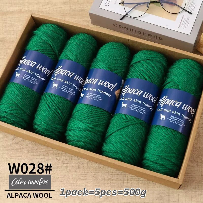 500g alpaca wool yarn, coarse yarn