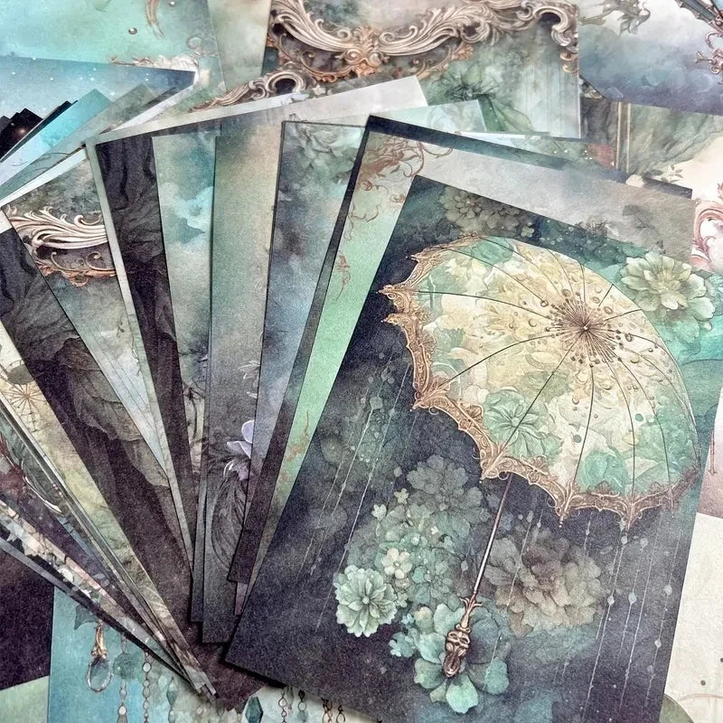 Vintage scrapbooking material paper handmade