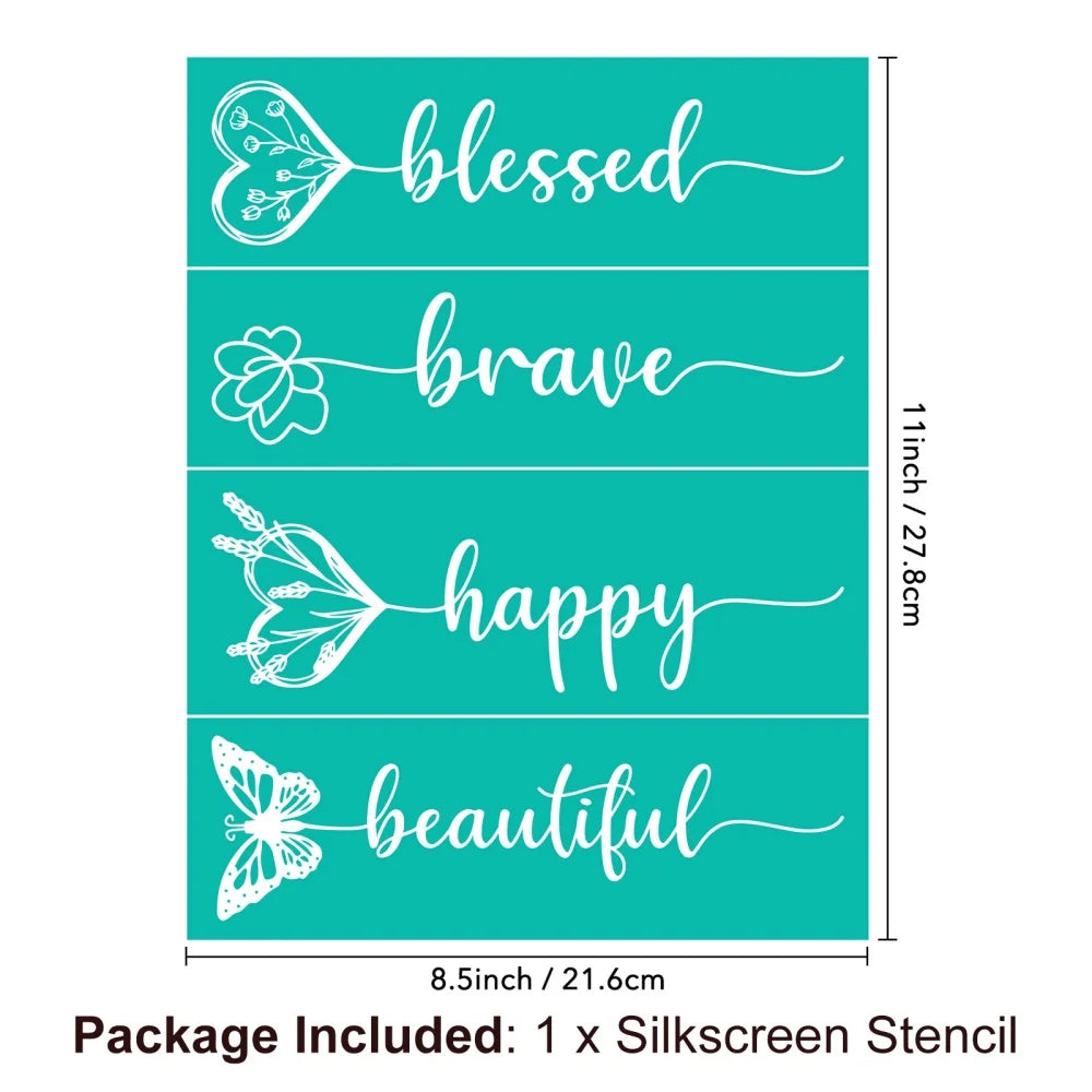 Silkscreen Stencil Reusable Self-Adhesive Silk Screen Printing Silk