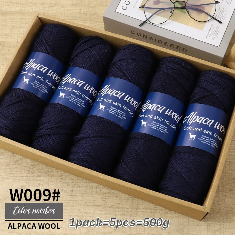 500g alpaca wool yarn, coarse yarn