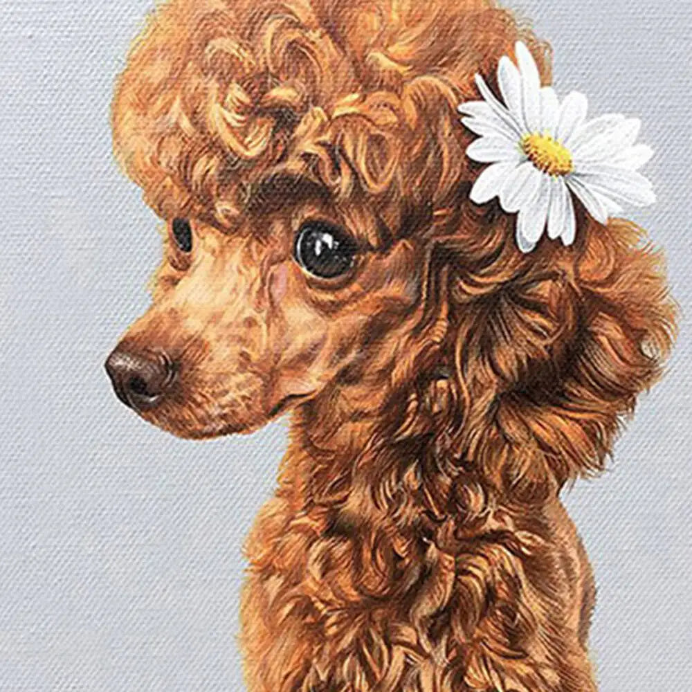 Oil Painting Puppy Paint By Number For Kids Picture Artcraft On Canvas