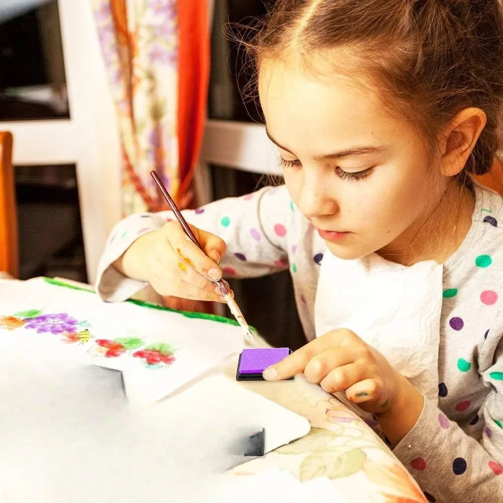 20 color ink washable craft stamp pad color rubber stamp