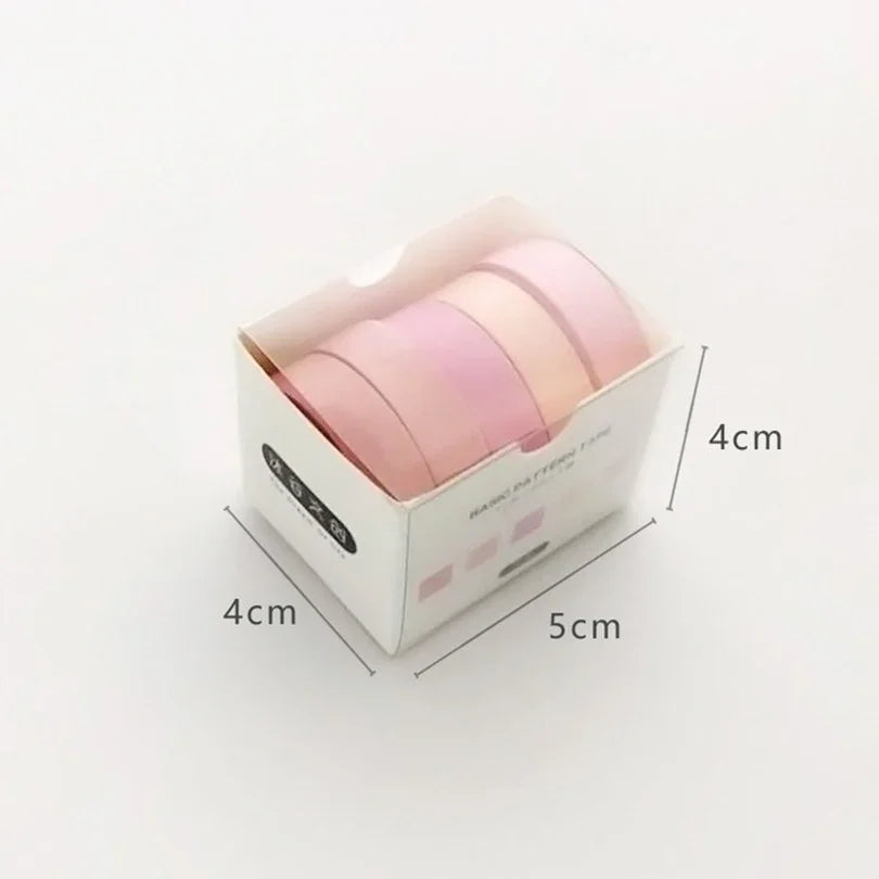 5Pcs Sakura Washi Tape Set Basic Adhesive Tape Journal Supplies Washitape