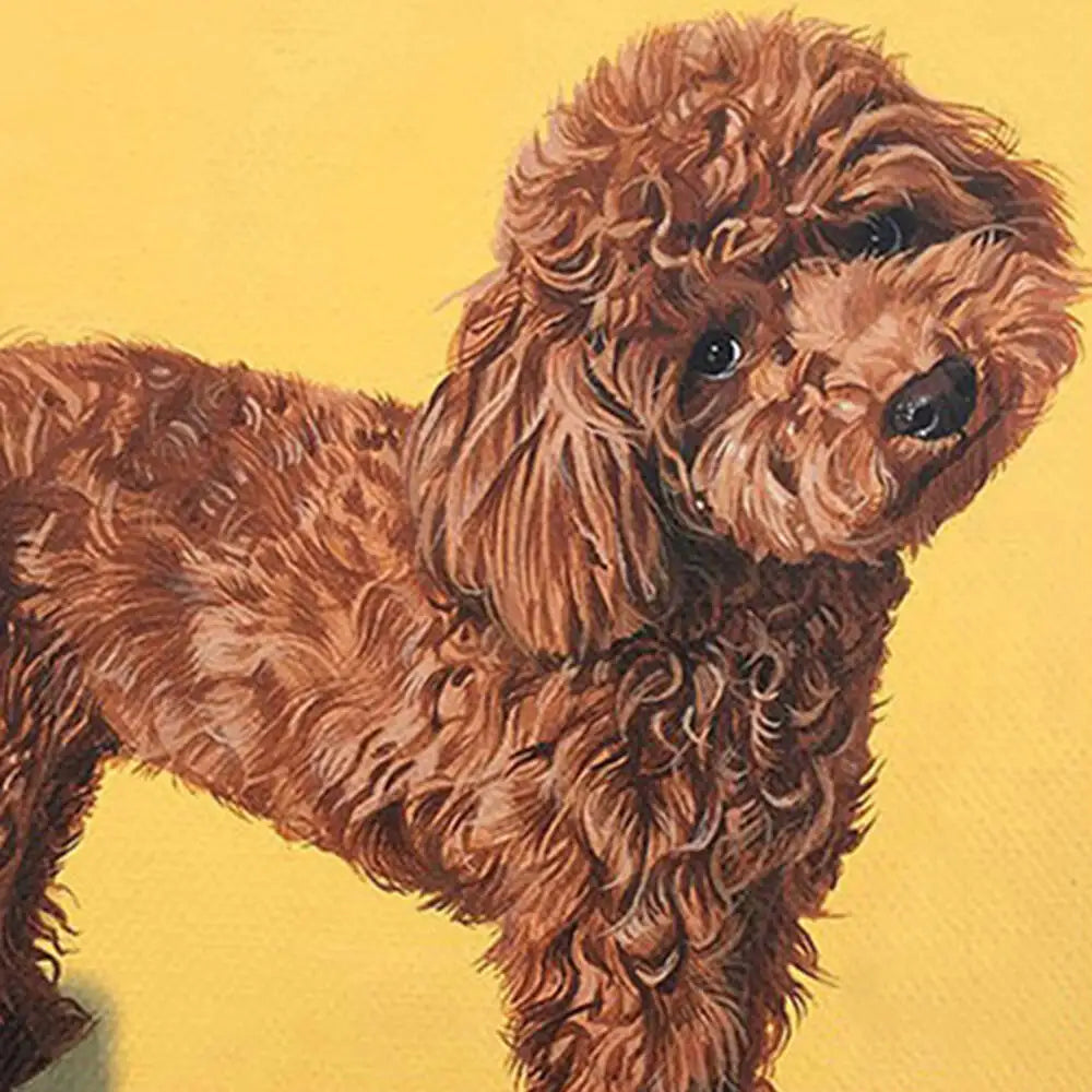 Oil Painting Puppy Paint By Number For Kids Picture Artcraft On Canvas