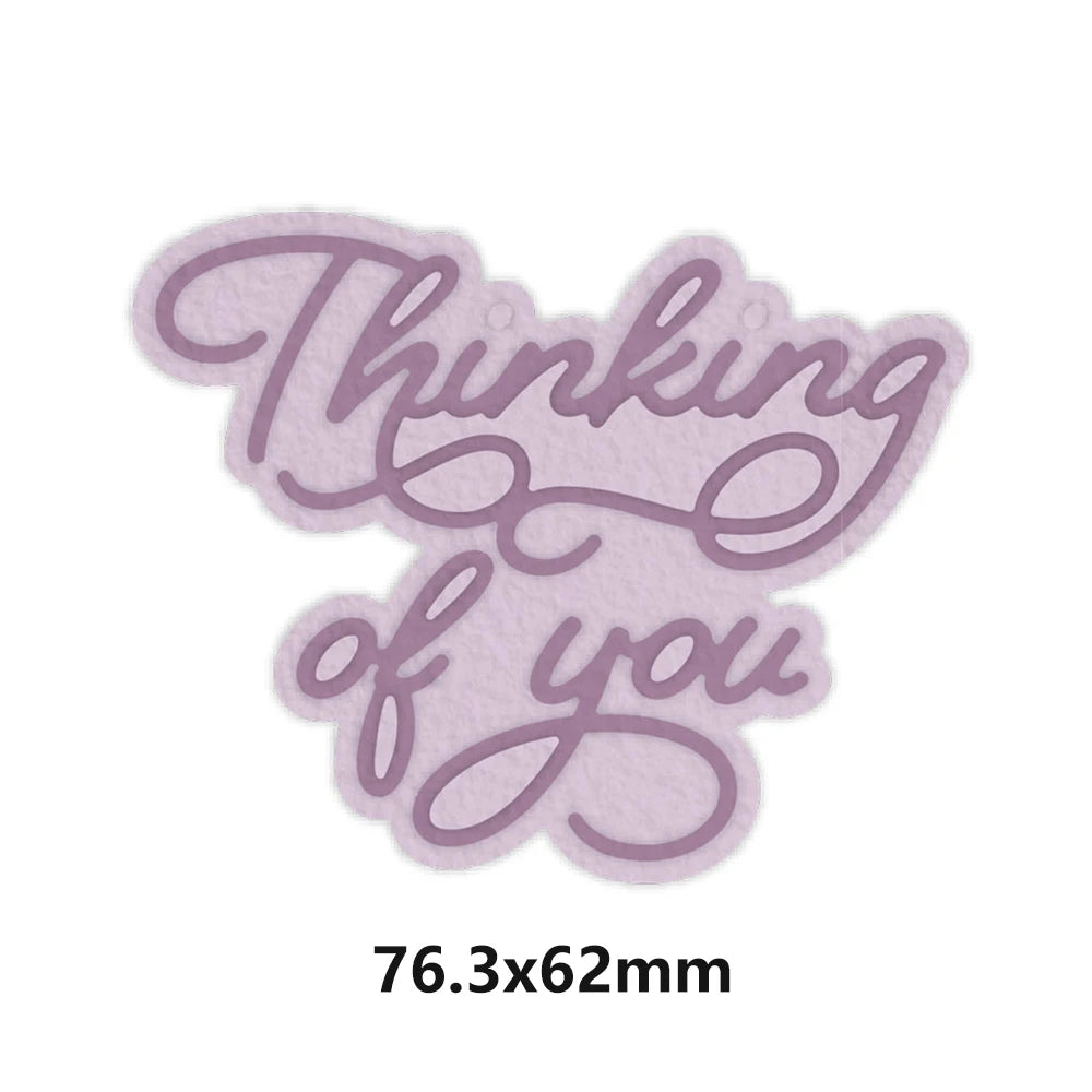 Happy Festive Birthday Wishes Metal Cutting Dies Sentiments Words Diecut Set For DIY Scrarpbooking Paper Crafts Cards Making New