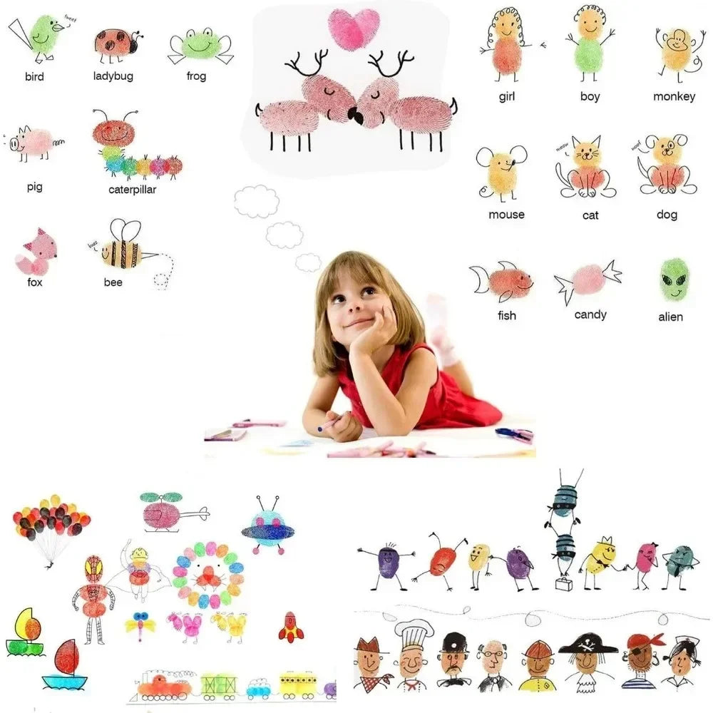 20 color ink washable craft stamp pad color rubber stamp