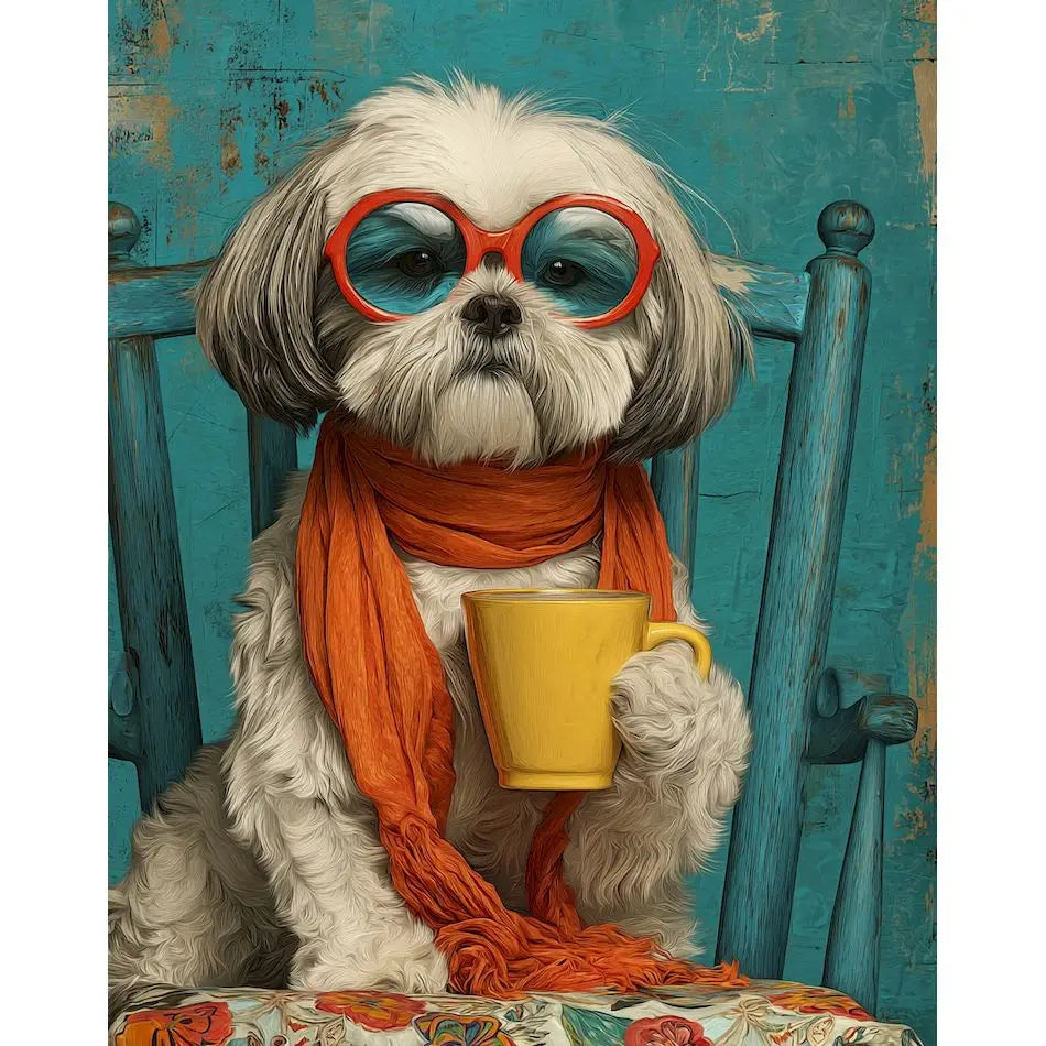 Paint By Numbers Cute dog Animals