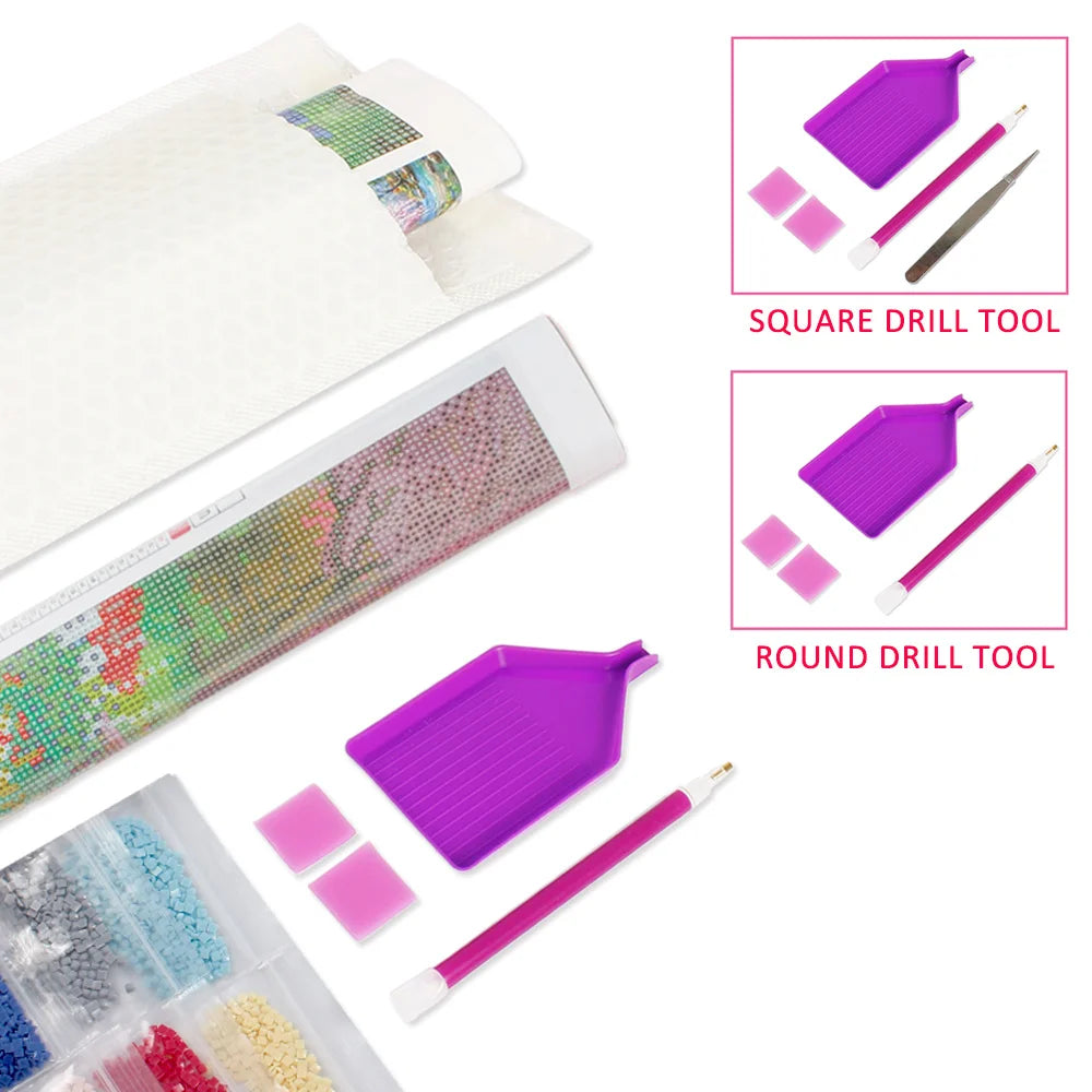 Diamond Mosaic Horse Animal  Rhinestones Diamond Painting Tree