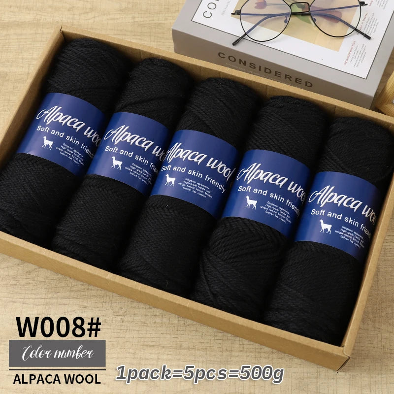 500g alpaca wool yarn, coarse yarn