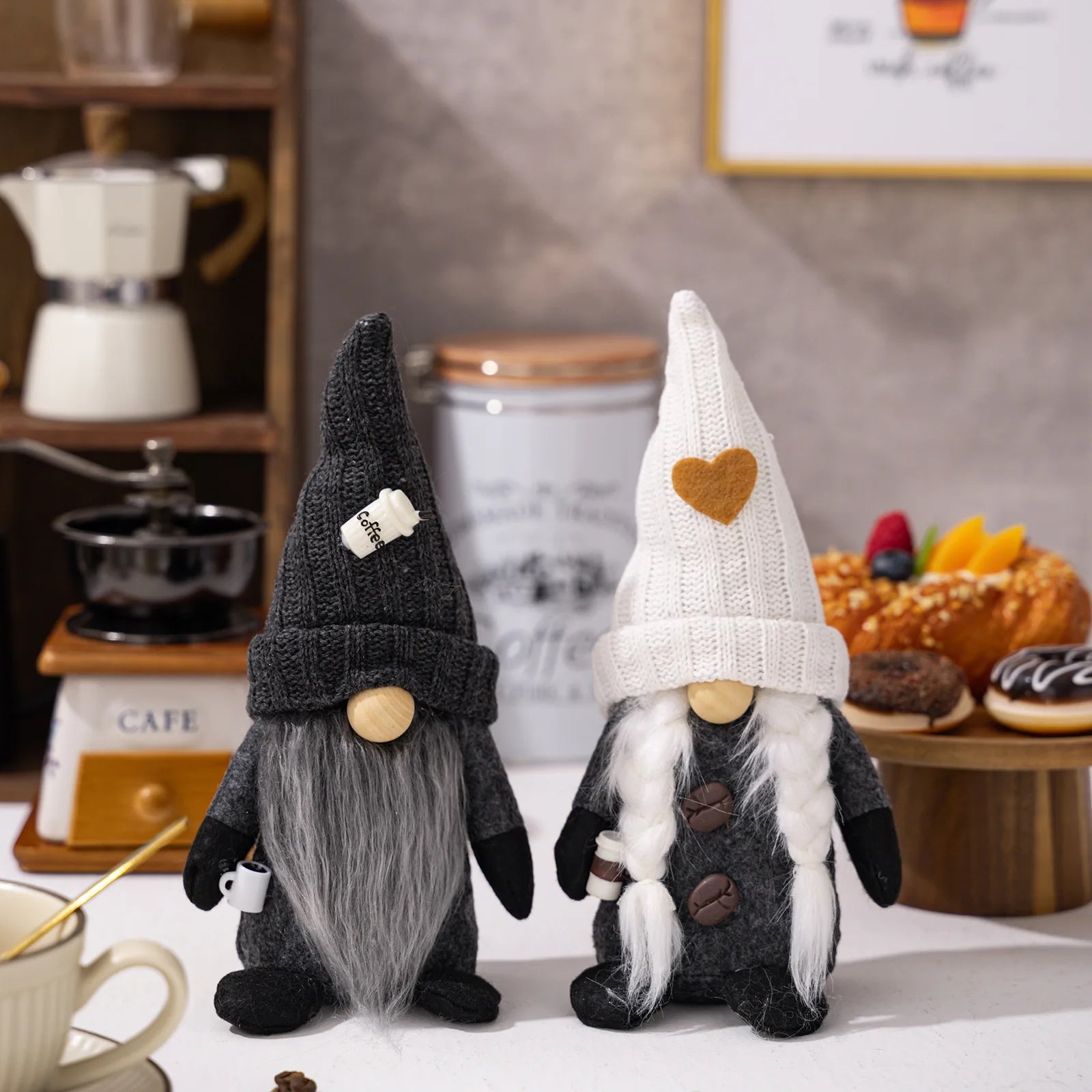 4 Styles Coffee Gnome Dolls Plush Nordic Doll