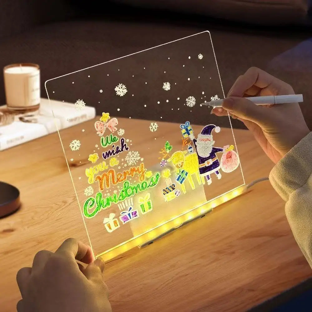 Reusable LCD Tablet, Erasable Light-Up Doodle Pad for Ages 3-6+