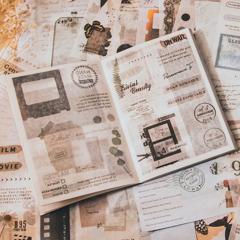 Washi paper Sticker Book Kit DIY Scrapbooking
