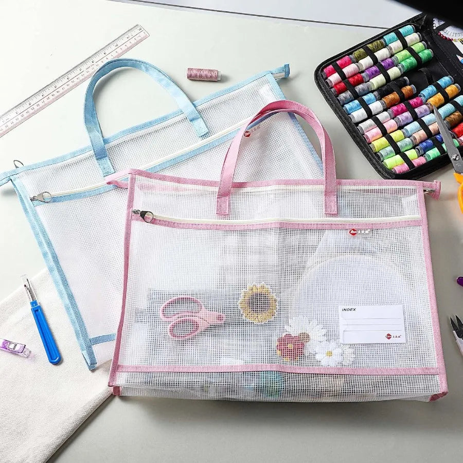 2 Pcs  Project Bag  for Art Supply Organization Artwork