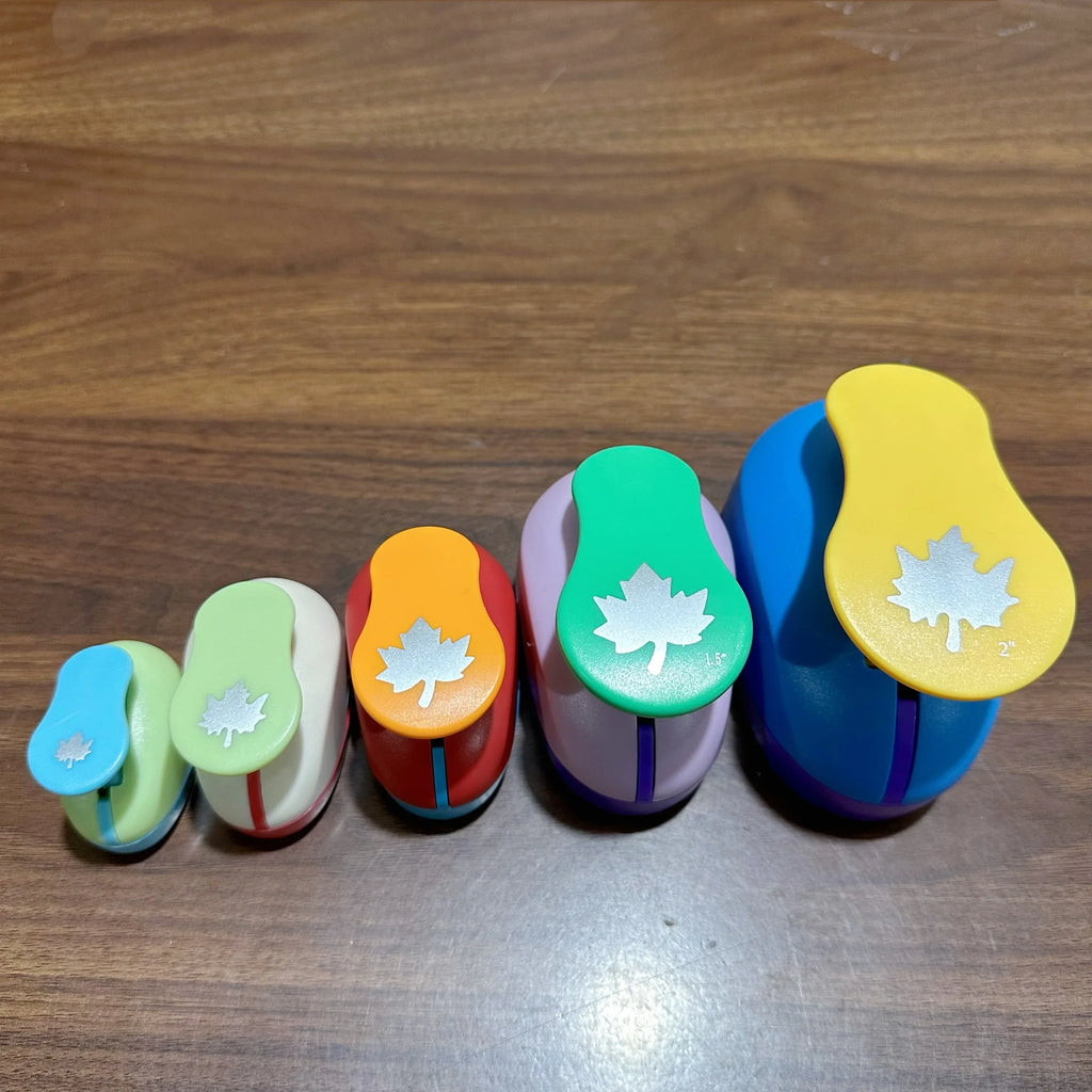 Random Color Maple Leaves Punch