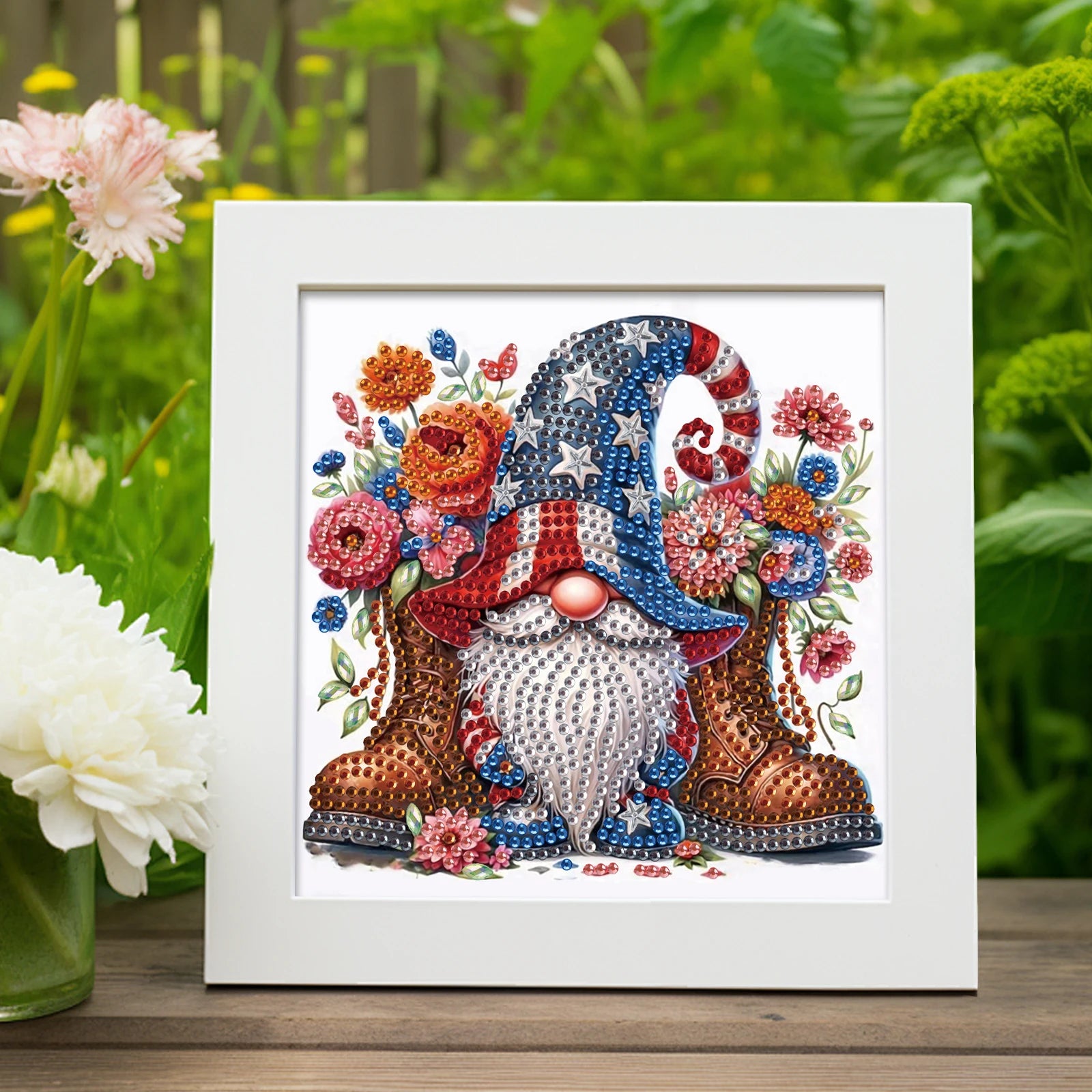 Dwarf Special Shape Diamond Art Painting Kit for Adult Beginner,Crystal Diamond Special Shape Kit for Home Wall Decoration Gift