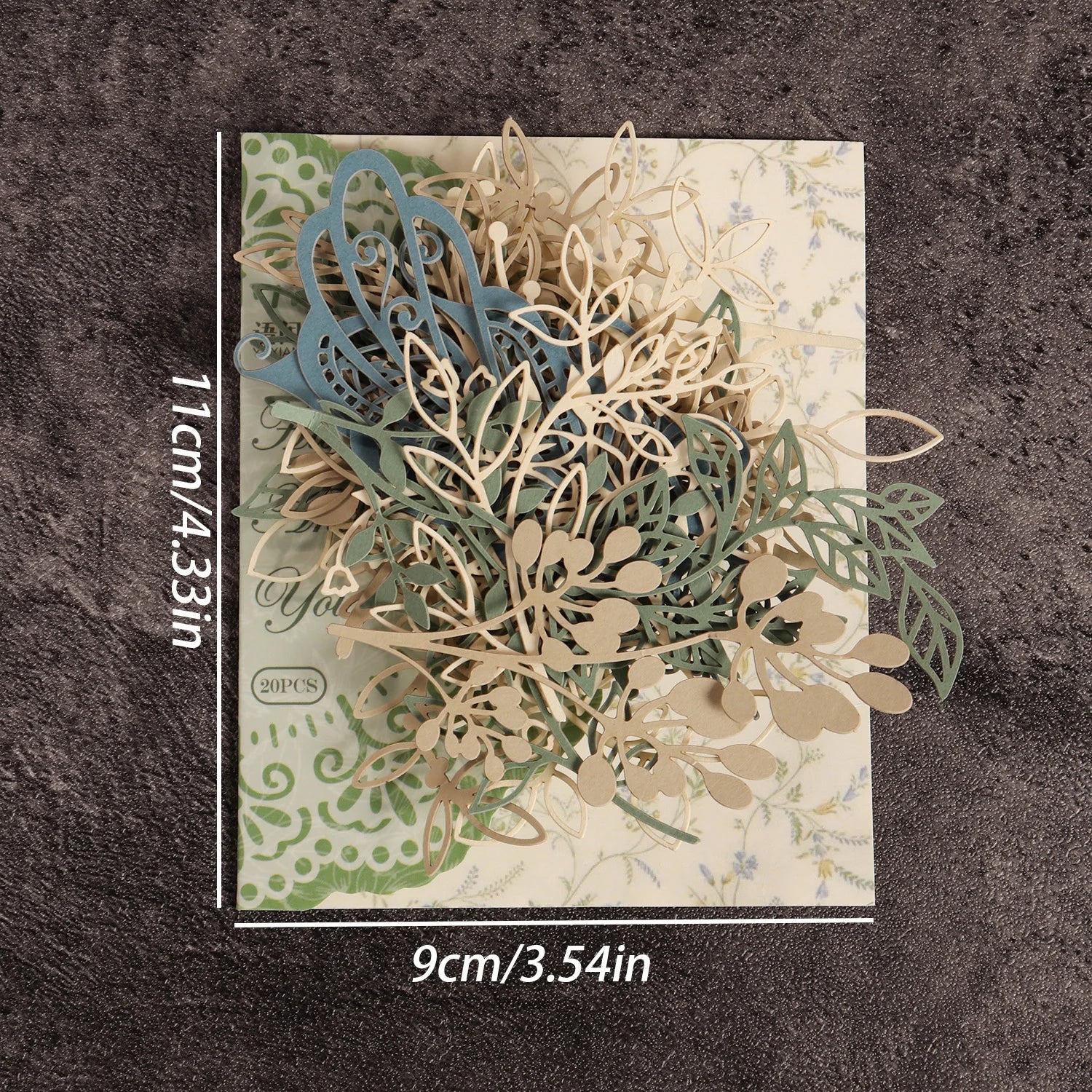 20pcs Hollow out Special-shaped  Paper, embelishments