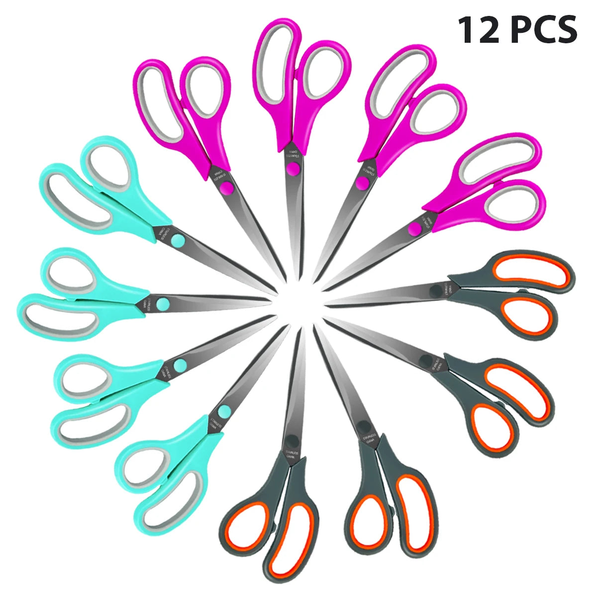 6pcs Scissors Stainless Steel for Precise Cutting for scrapbook