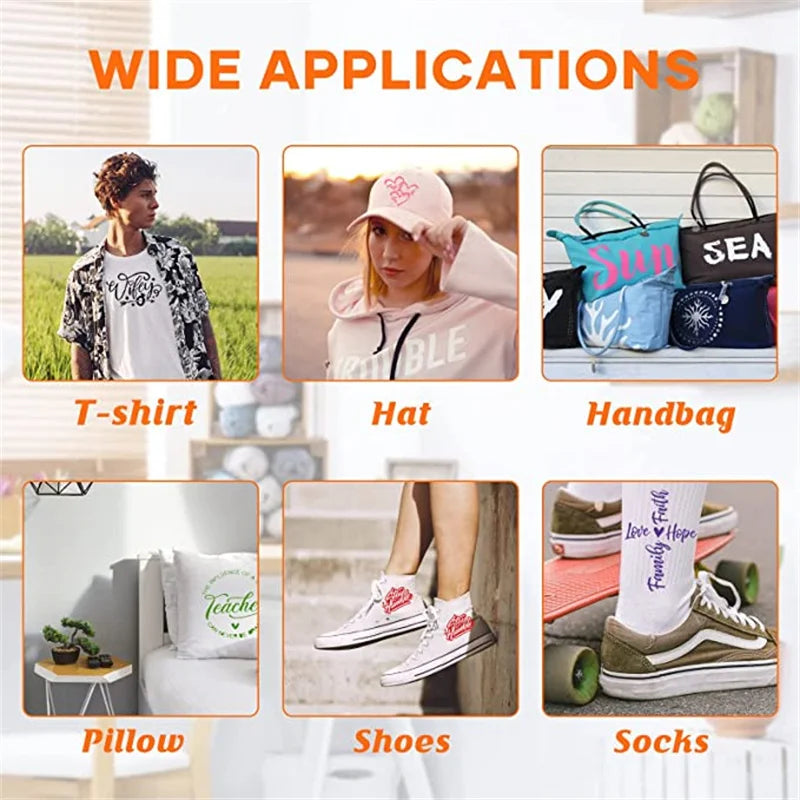 HTVRONT 12 in x 3 FT HTV Heat Transfer Vinyl Iron on Vinyl