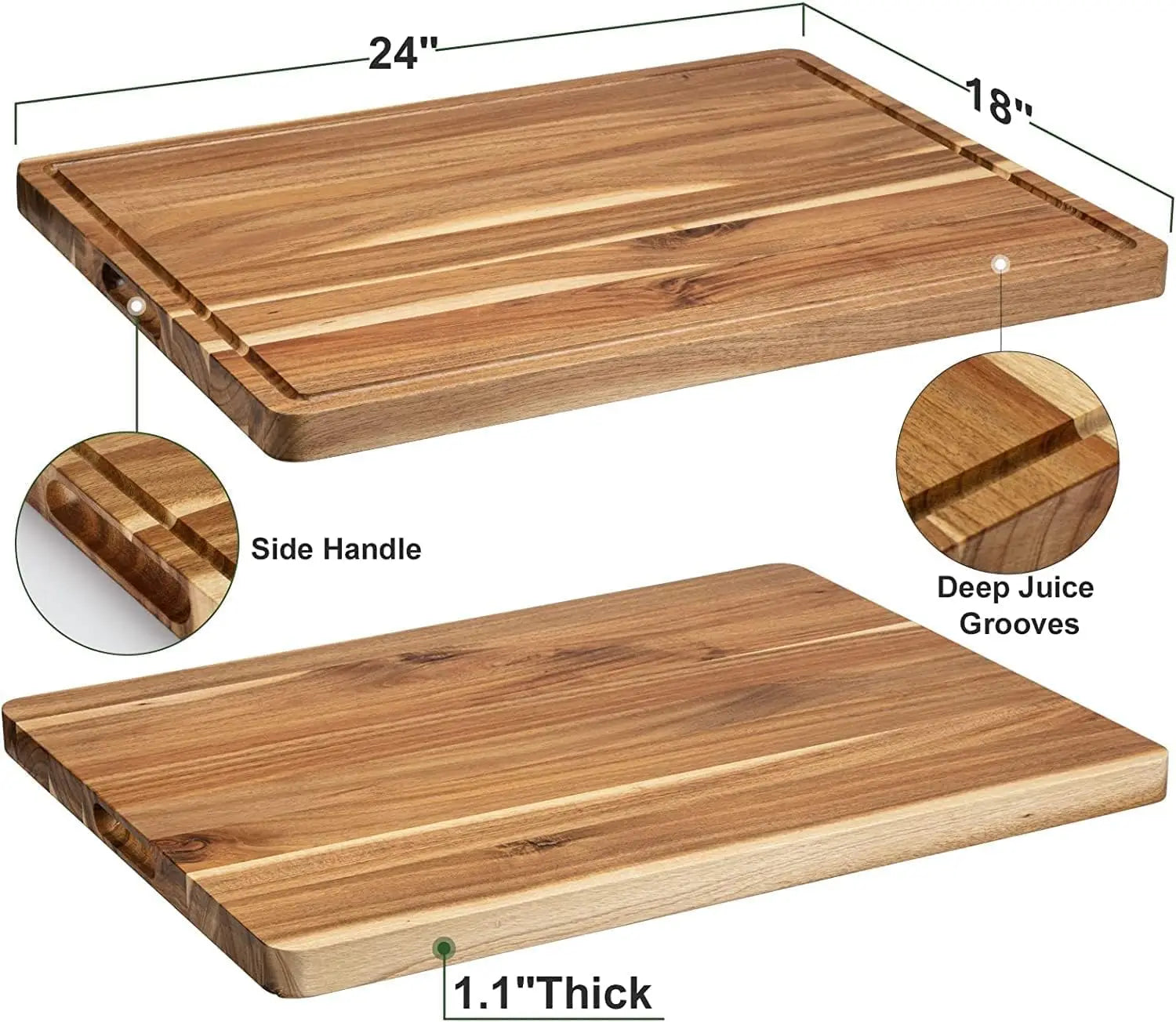 Acacia Wooden Cutting Board For Kitchen