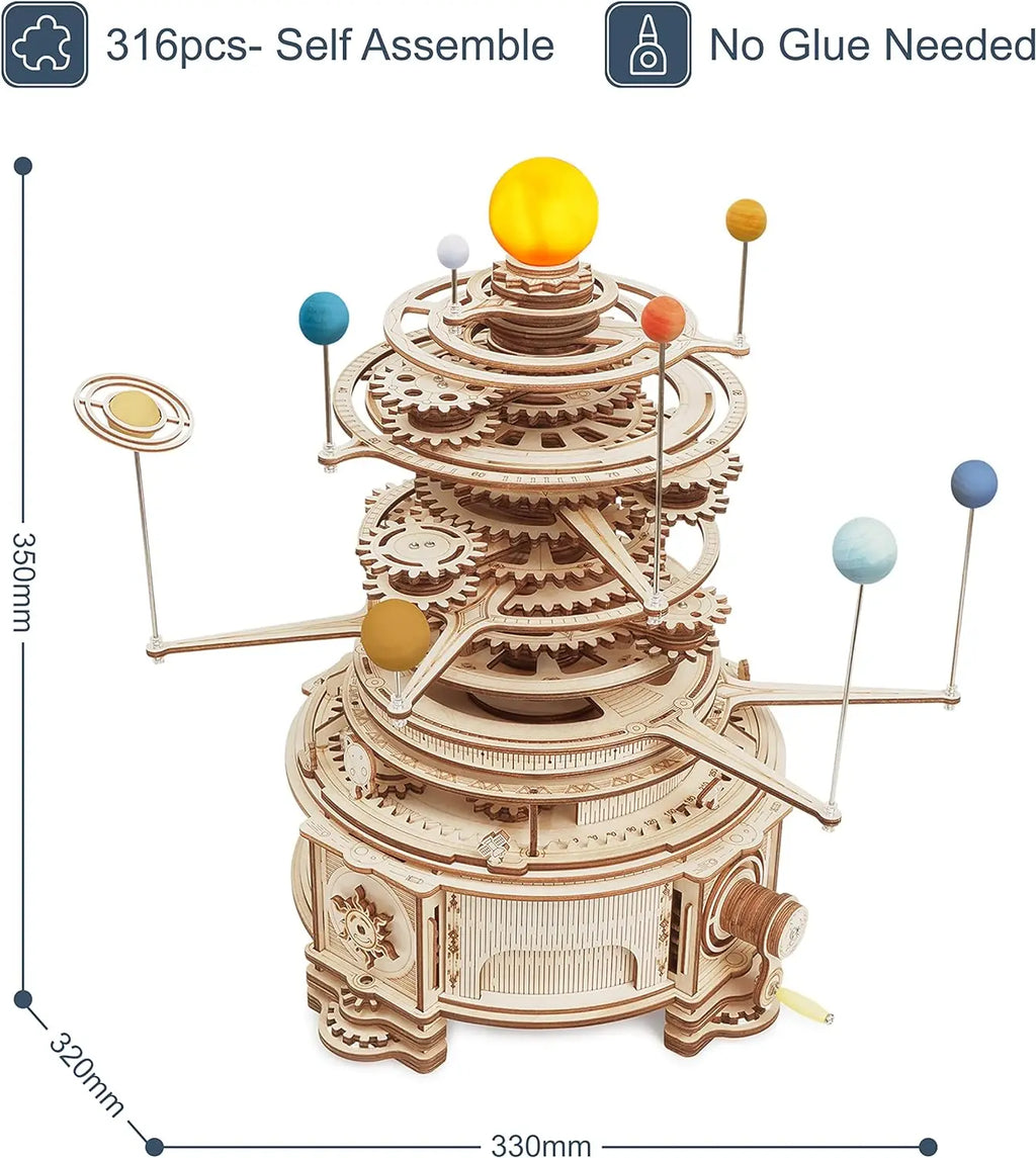 Robotime Rokr 316PCS Rotatable Mechanical Orrery