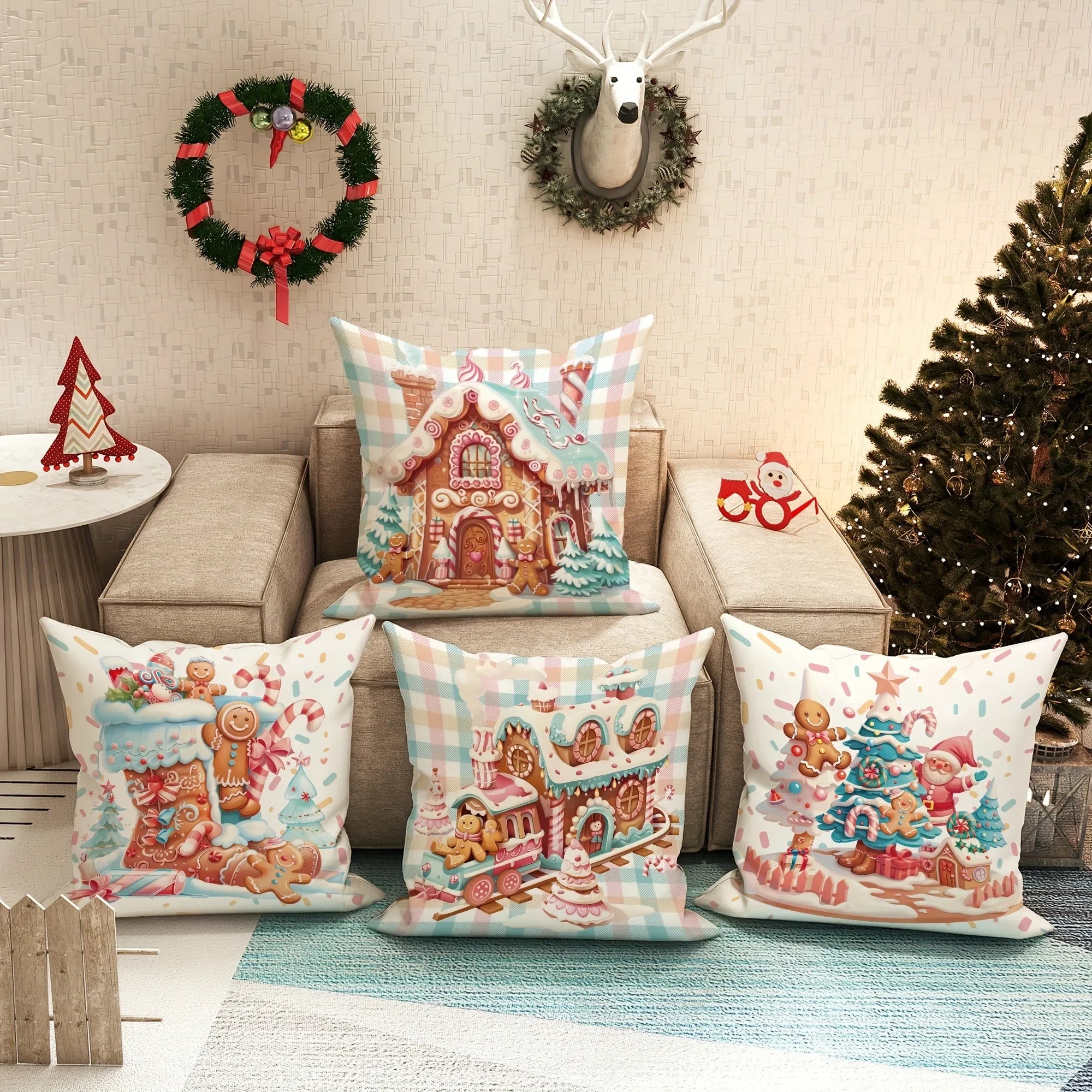 Christmas Gingerbread  pillowcase,  cushion cover