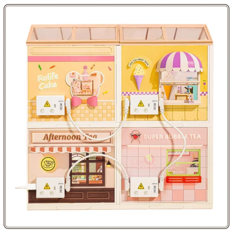 Rolife Super World Cake Shop Building Blocks Assembling