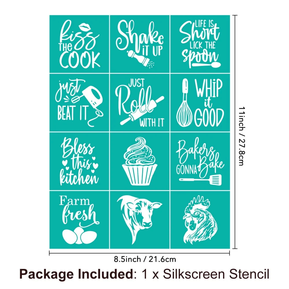 Silkscreen Stencil Reusable Self-Adhesive Silk Screen Printing Silk