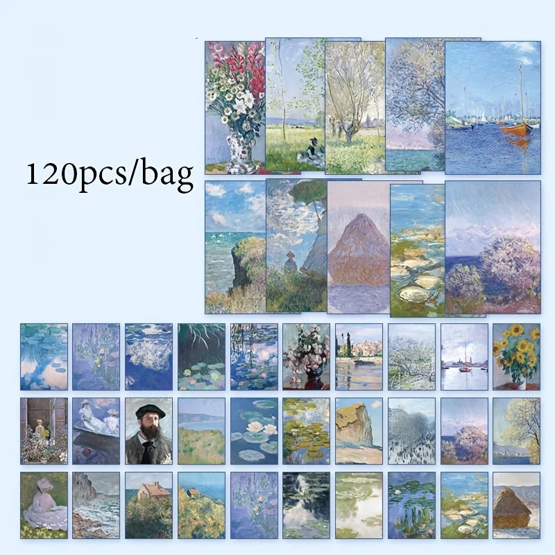 6 Sets Poetry of Nature Vintage Scrapbook Paper DIY Decorative Collage Background Pages, for Artistic Crafting