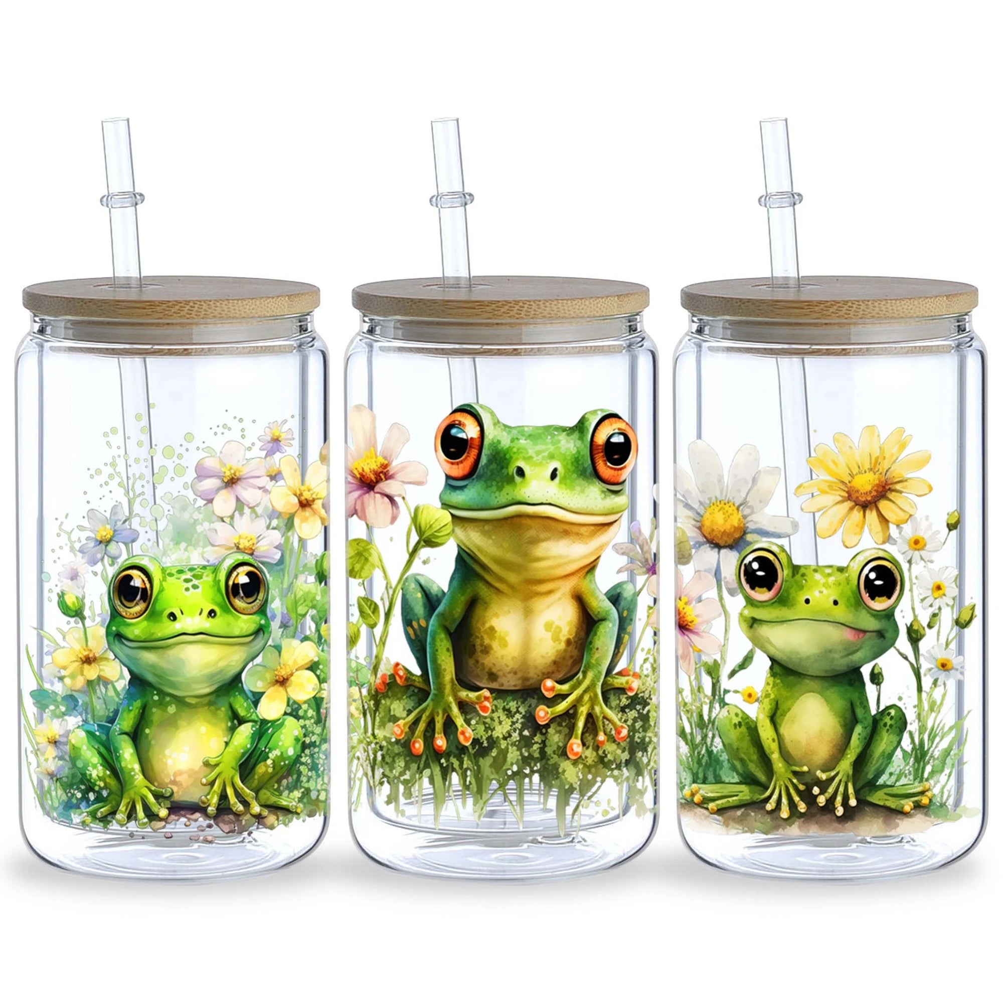 5 sheets animal UV DTF cup packaging suitable for 16oz glass cups,