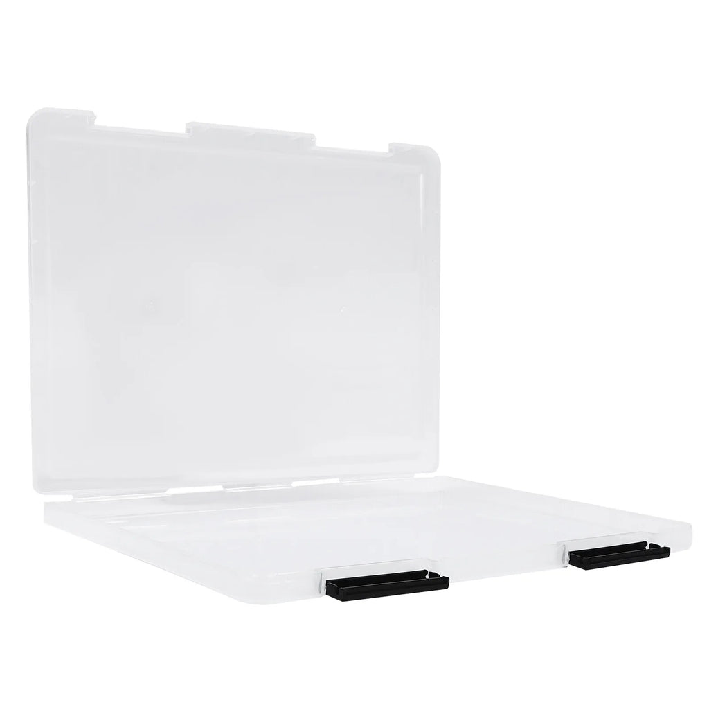 12 Pcs Polypropylene Clear File Boxes