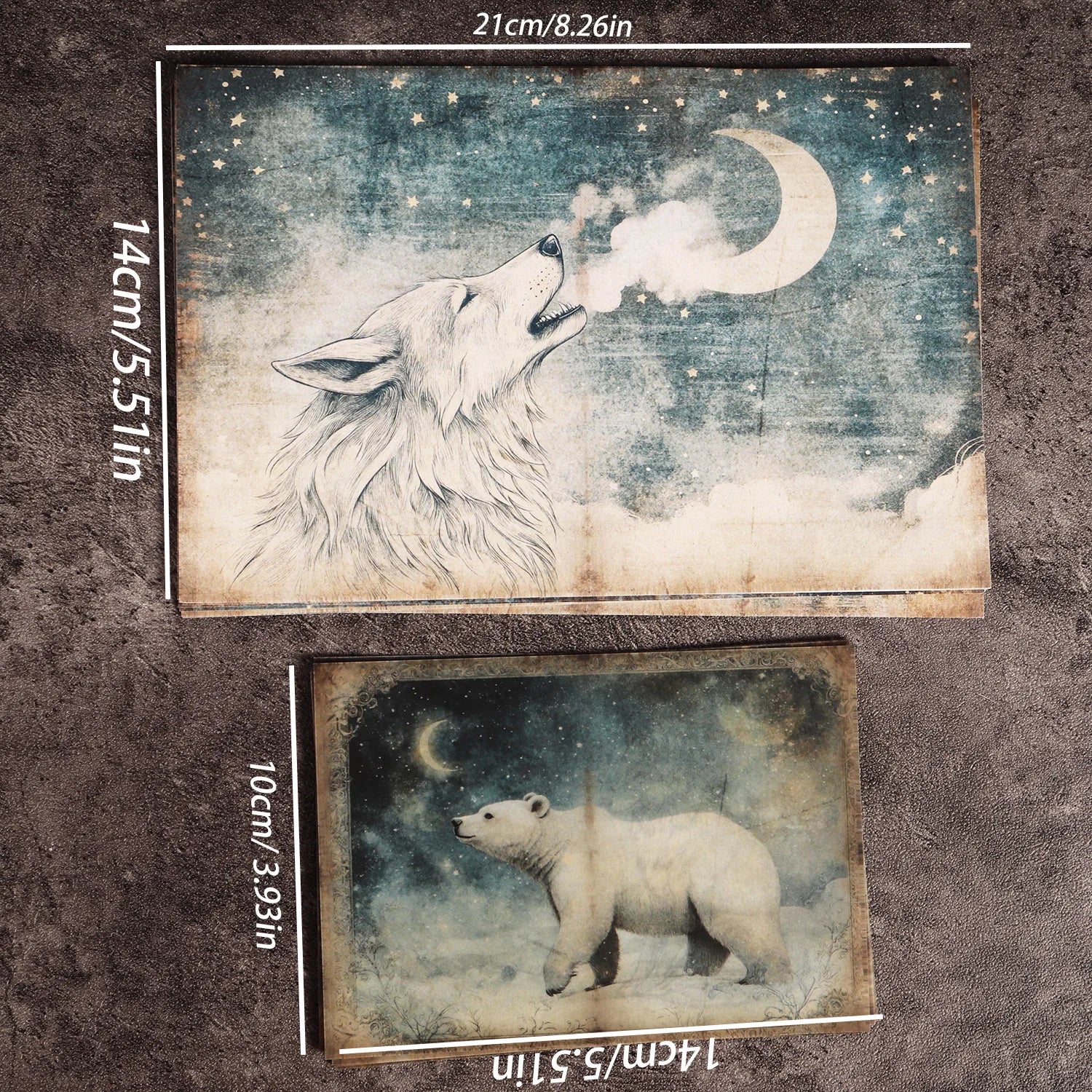 16 A5 papers, 8 Transparent Sulfuric Acid Papers and 36stickers