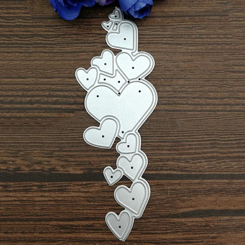 Heart Lace Edge Frame Metal Cutting Dies Stencils Scrapbooking Decorative Embossing Die