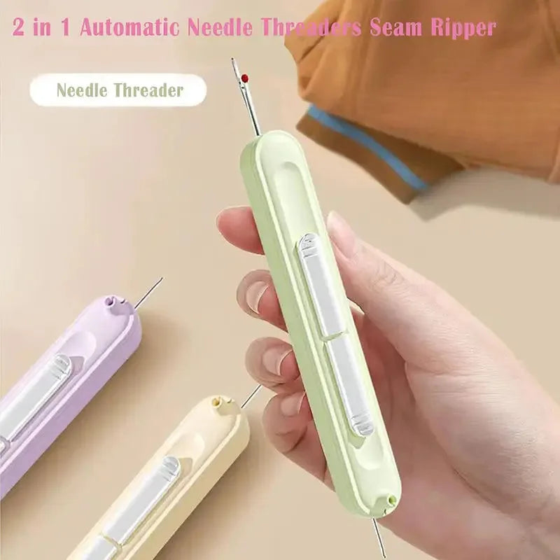 2-in-1 Sewing Tool – Dual-Ended Colored Needle & Seam Ripper for Hand & Machine Sewing